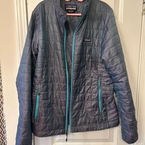 Patagonia Lavender Iridescent Nano Puff Jacket Women’s Large